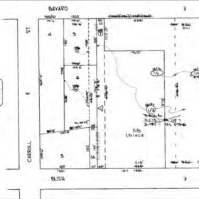 Block Map drawing showing property specs